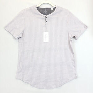 Con.Struct Henley T Shirt Stretch Men S Short Sleeve Gray Cotton Causal Everyday